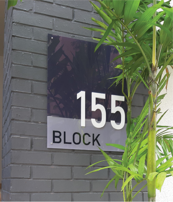 Block Number Sign