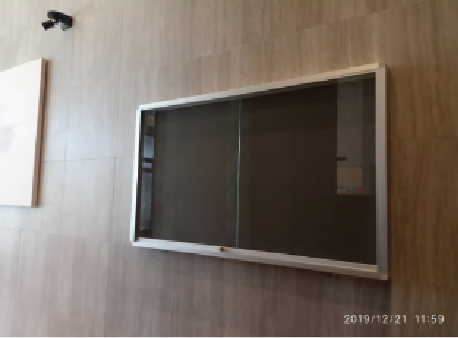 Notice Board with Glass Panels