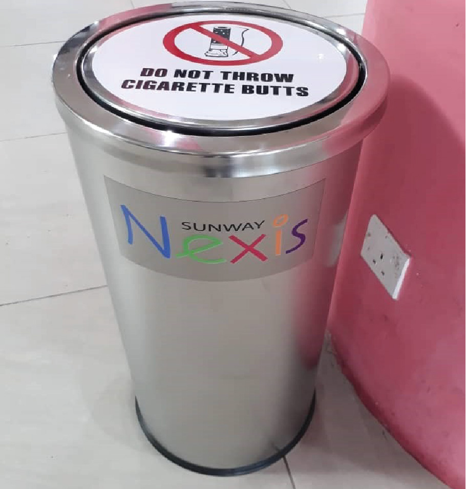 Cigarette Bin – Stainless Steel
