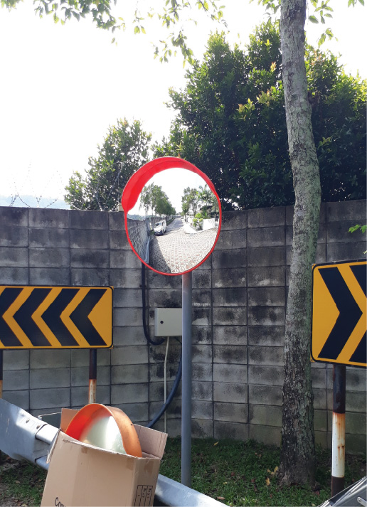 Convex Mirror – Installed
