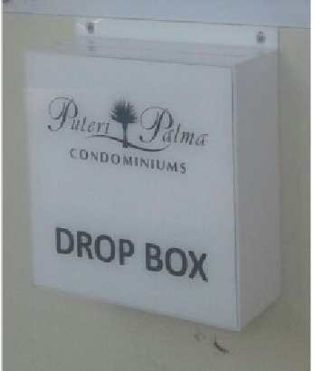 Solid Colour Drop Box