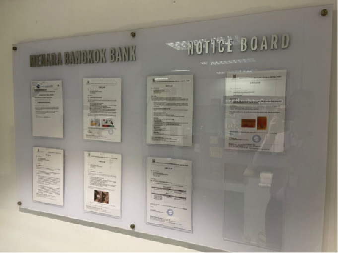 Multi-Panel Notice Board