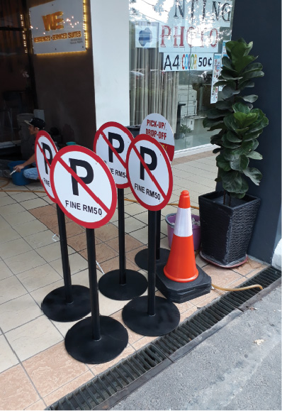 Parking Restriction Standee