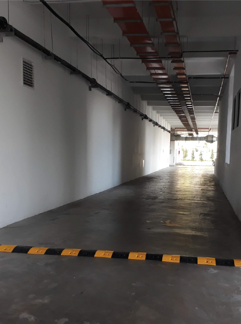 Installed Rubber Humps