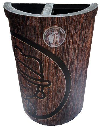 Semi-Circle Decorative Bin