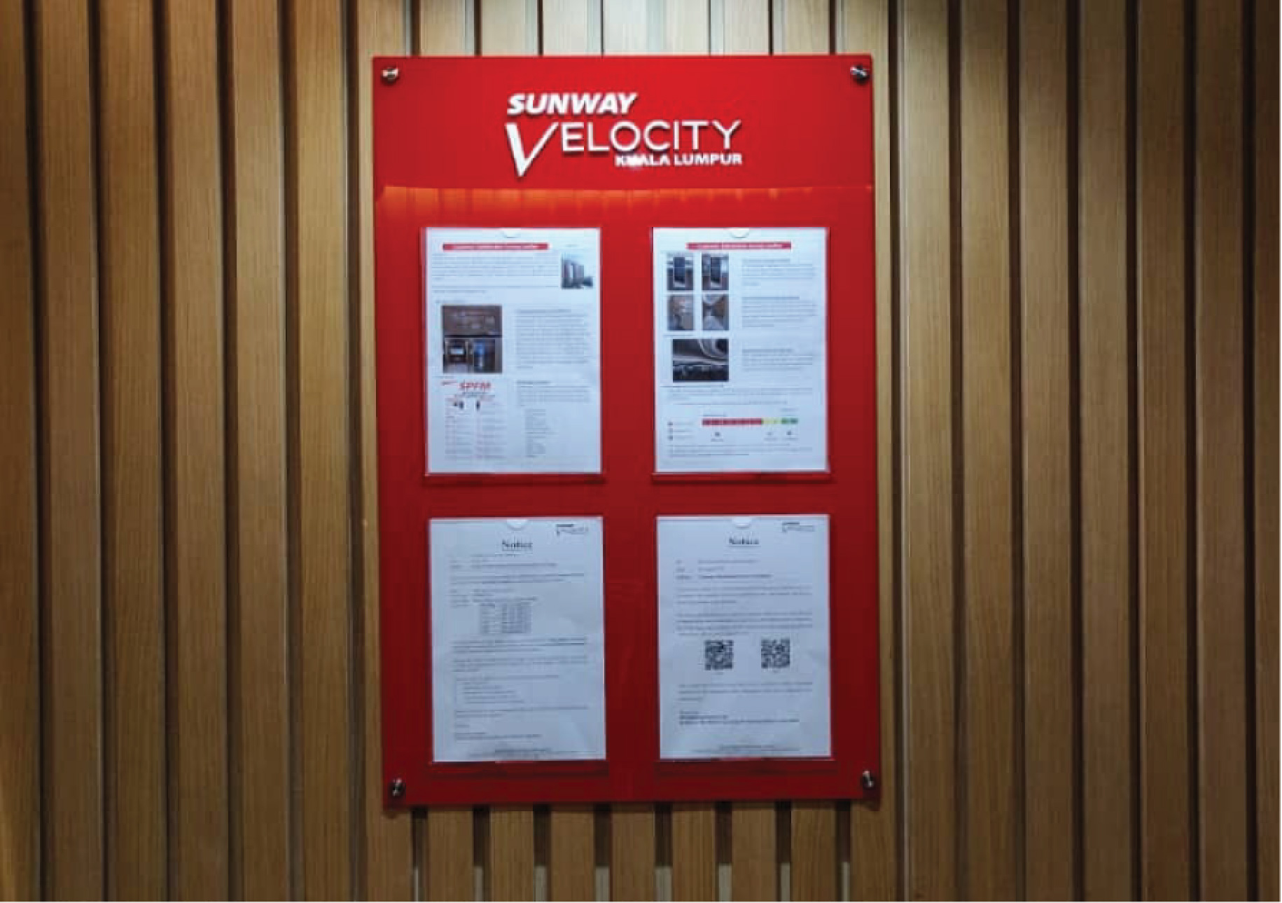 Notice Board – Sunway Velocity