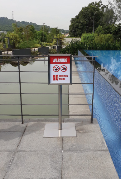Warning Standee